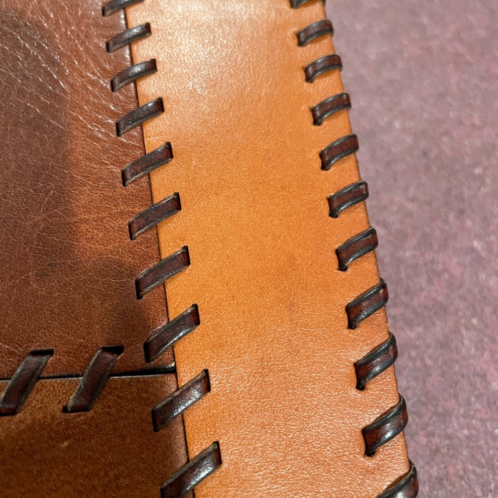 Patricia Nash Patchwork 100% Italian Leather Crossbody Bag. The Granada Bag. - Picture 10 of 16